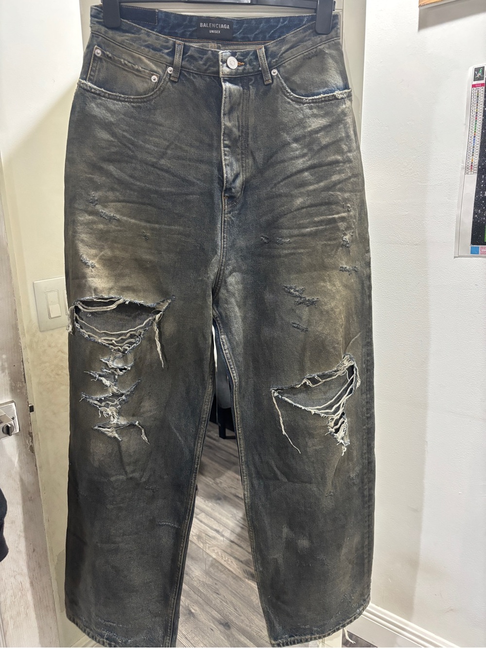 Balenciaga Baggy Mud Jeans